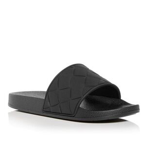 Vince Watley Eva Woven Slide Sandal in Black NWT